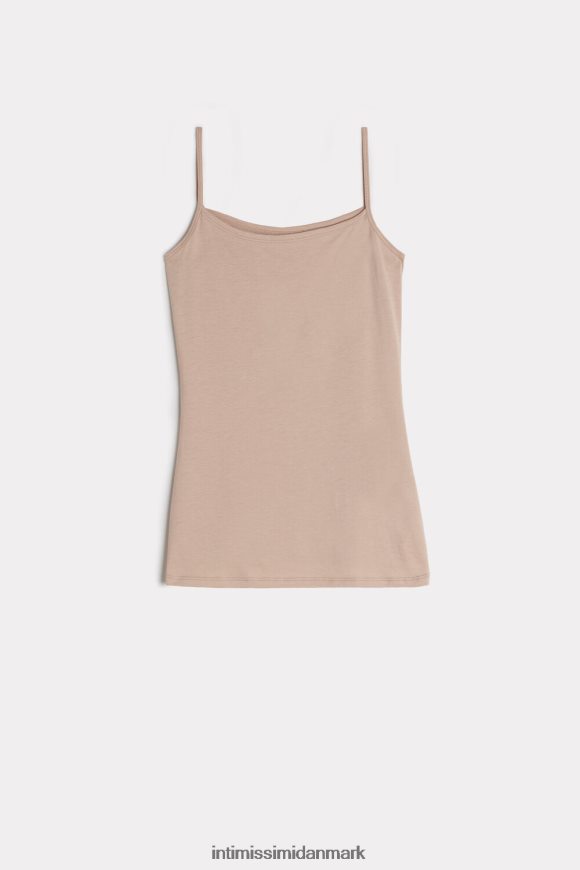 Intimissimi ultrafrisk supima bomuldsvest top Kvinder 044-blød beige beklædning 8DZ4XJ1459