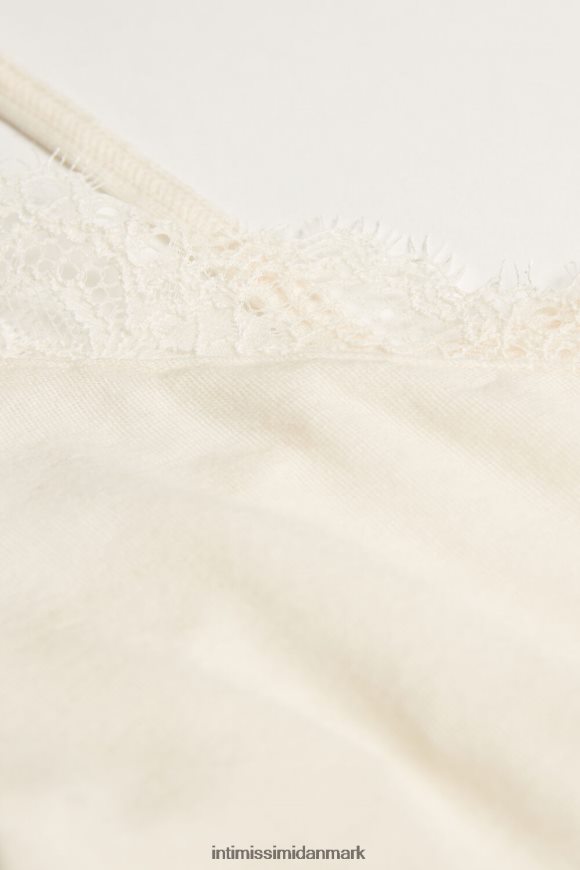 Intimissimi ultralet modal og kashmir camisole med blonder Kvinder 231i-naturlig vanilje beklædning 8DZ4XJ1383