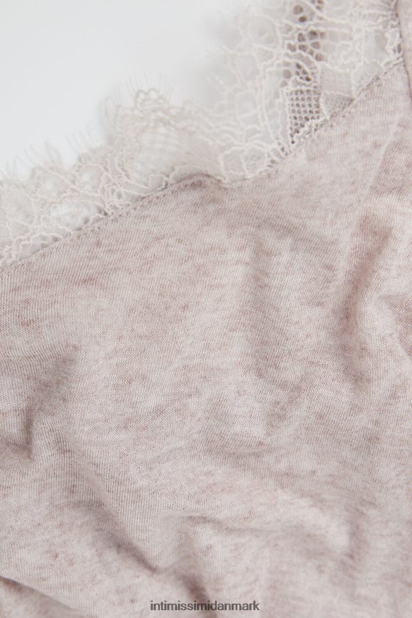 Intimissimi ultralet modal og kashmir camisole med blonder Kvinder 7525-skal beige melange beklædning 8DZ4XJ1346
