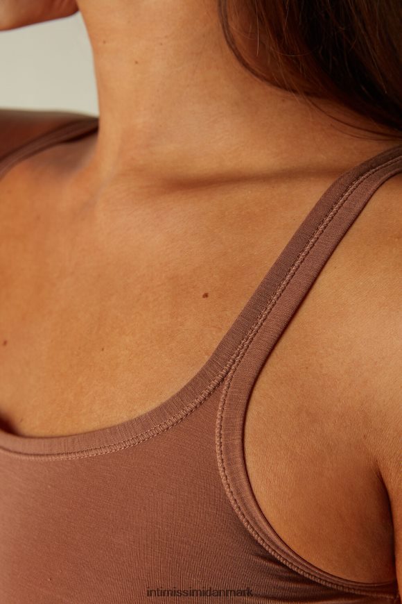 Intimissimi ultralet supima bomuldstop Kvinder 502i-mørk beige beklædning 8DZ4XJ1410