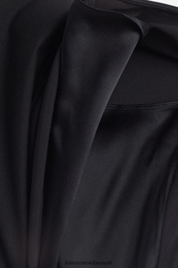 Intimissimi kortærmet silke og modal top Kvinder 019-sort beklædning 8DZ4XJ1368