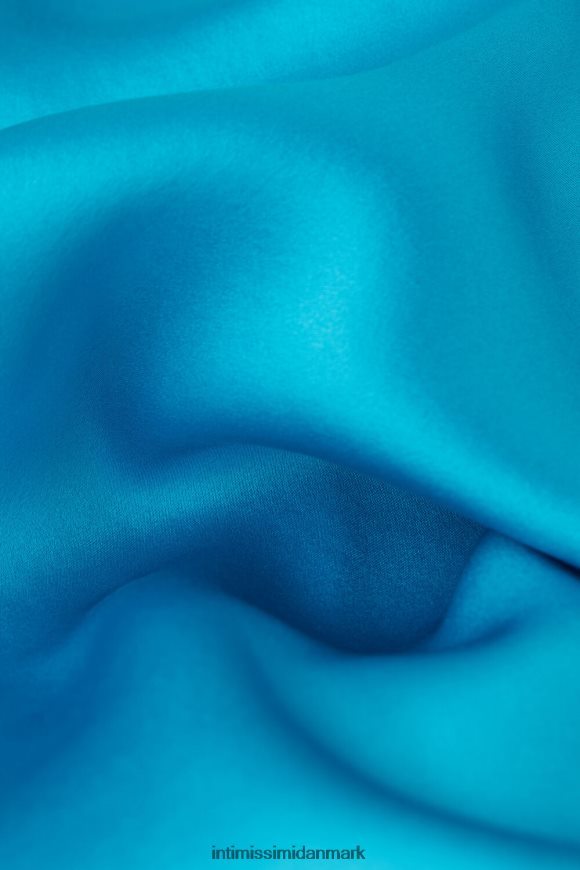 Intimissimi kortærmet silke og modal top Kvinder 210j-digital turkis beklædning 8DZ4XJ1318