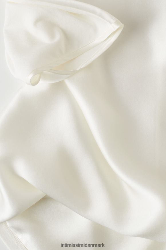 Intimissimi kortærmet silke og modal top Kvinder 2127-pulver hvid beklædning 8DZ4XJ1365