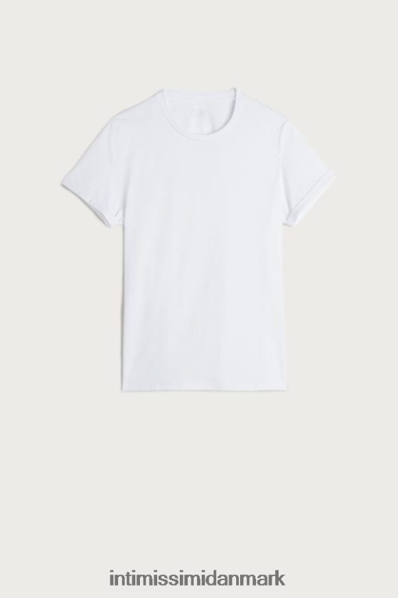 Intimissimi kortærmet supima bomuldstop Kvinder 001-hvid beklædning 8DZ4XJ1422