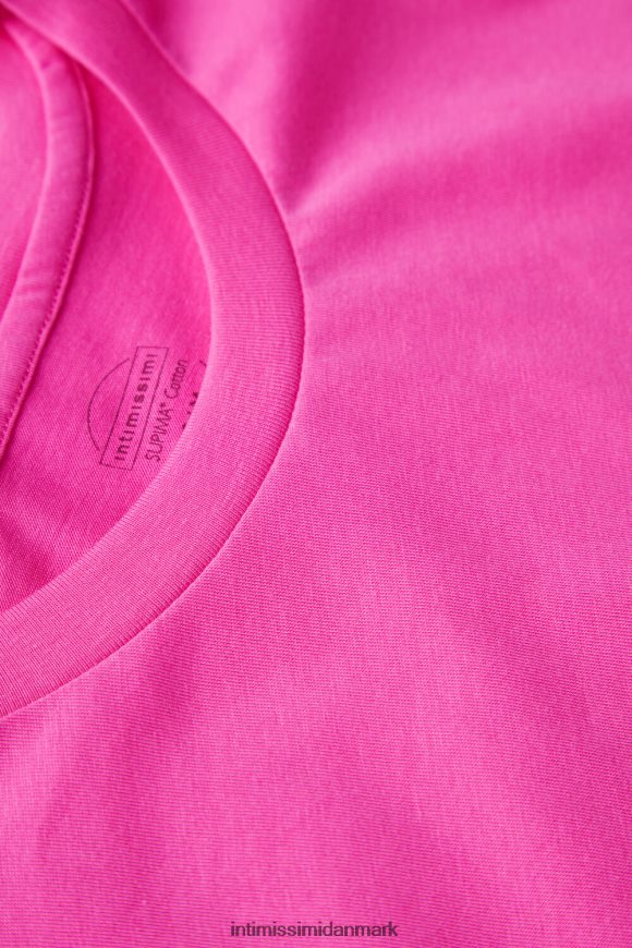 Intimissimi kortærmet supima bomuldstop Kvinder 206j-valentin pink beklædning 8DZ4XJ1283
