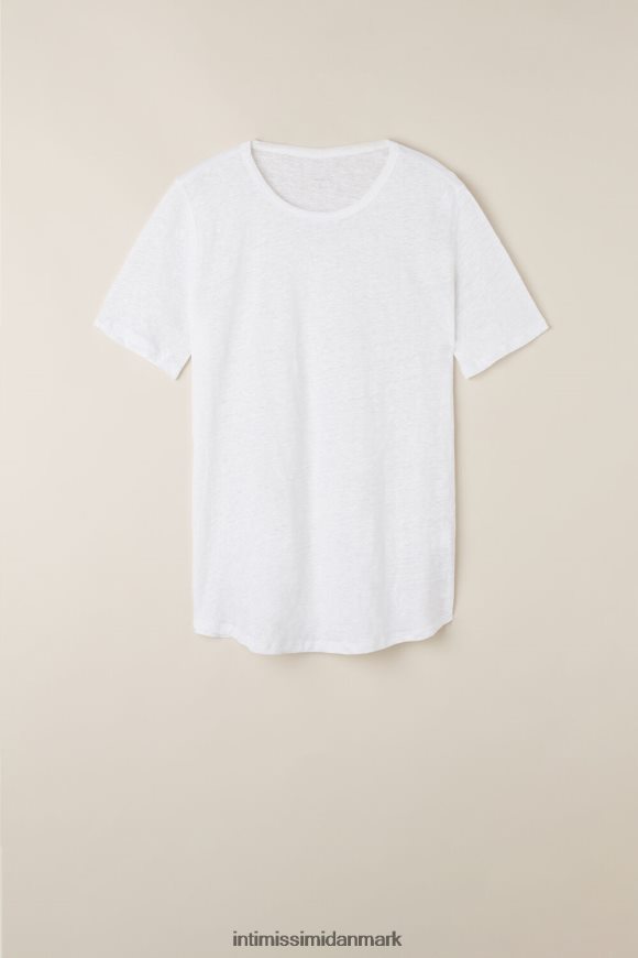 Intimissimi linned kortærmet skjorte Kvinder 001-hvid beklædning 8DZ4XJ1313