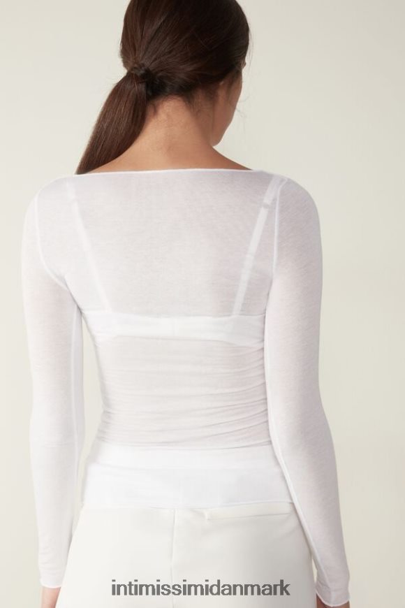 Intimissimi bådhals modal kashmir ultralet trøje Kvinder 001-hvid beklædning 8DZ4XJ1407