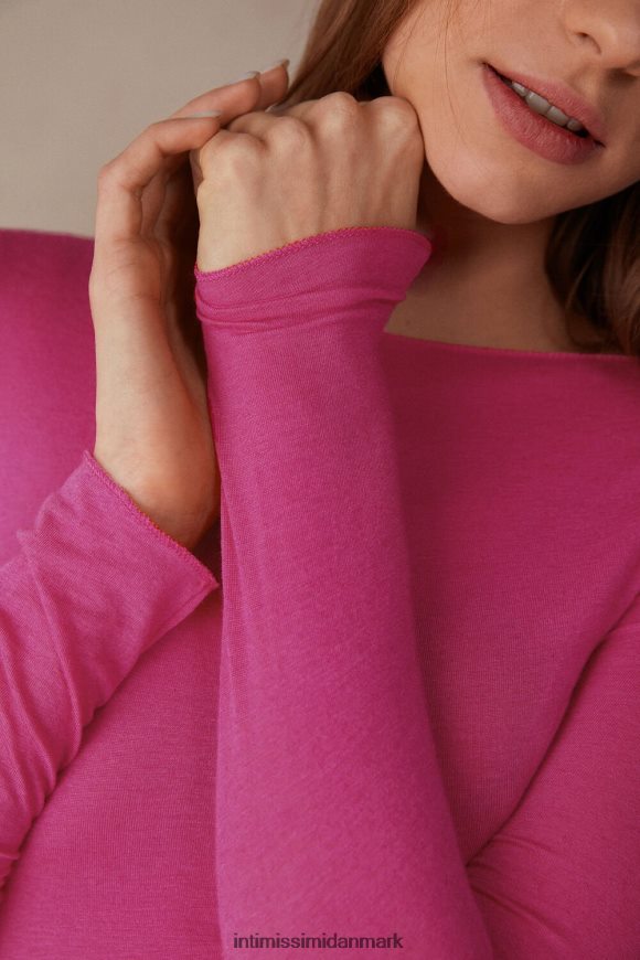 Intimissimi bådhals modal kashmir ultralet trøje Kvinder 206j-valentin pink beklædning 8DZ4XJ1335