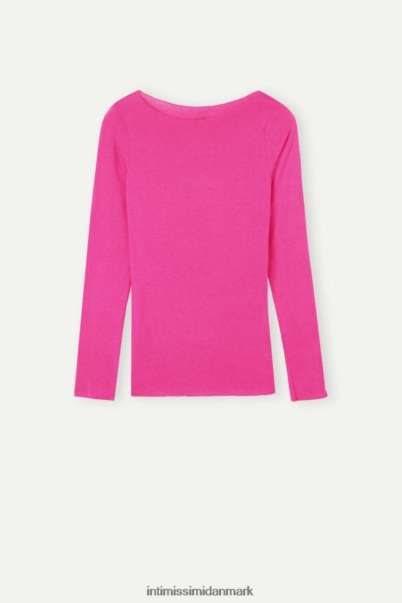 Intimissimi bådhals modal kashmir ultralet trøje Kvinder 206j-valentin pink beklædning 8DZ4XJ1335