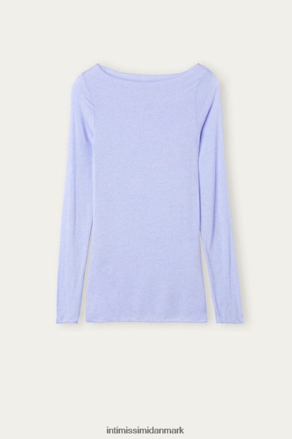 Intimissimi bådhals modal kashmir ultralet trøje Kvinder 212j-sød lavendel beklædning 8DZ4XJ1333