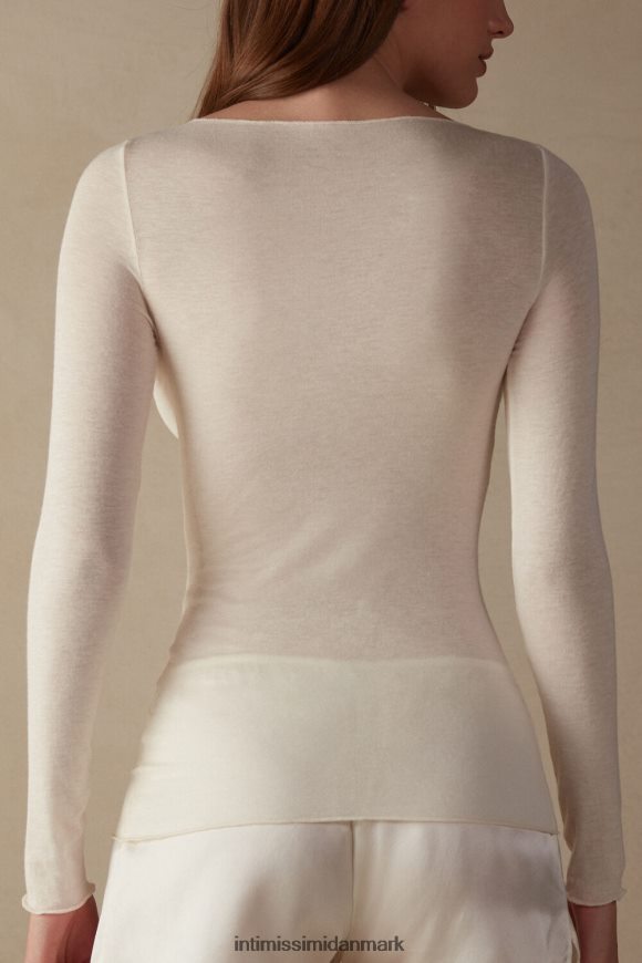 Intimissimi bådhals modal kashmir ultralet trøje Kvinder 231i-naturlig vanilje beklædning 8DZ4XJ1437