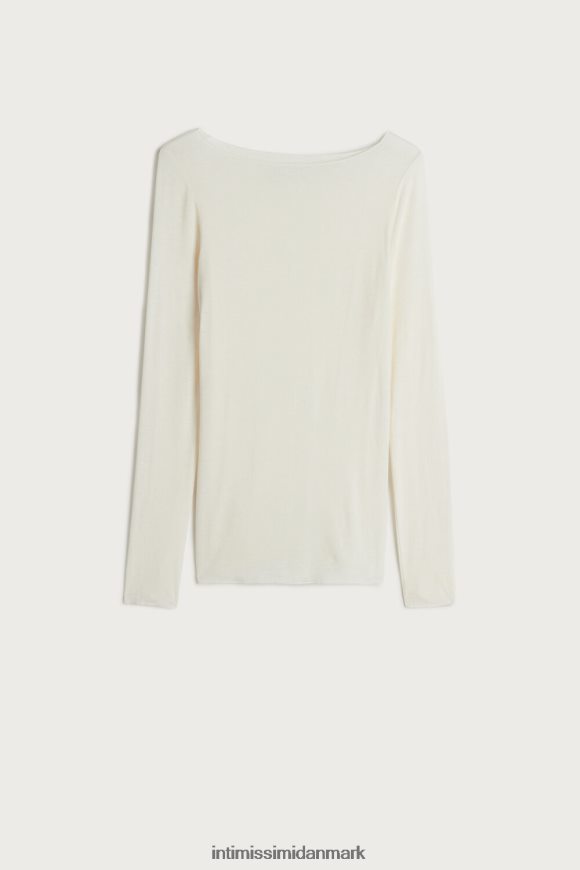 Intimissimi bådhals modal kashmir ultralet trøje Kvinder 231i-naturlig vanilje beklædning 8DZ4XJ1437