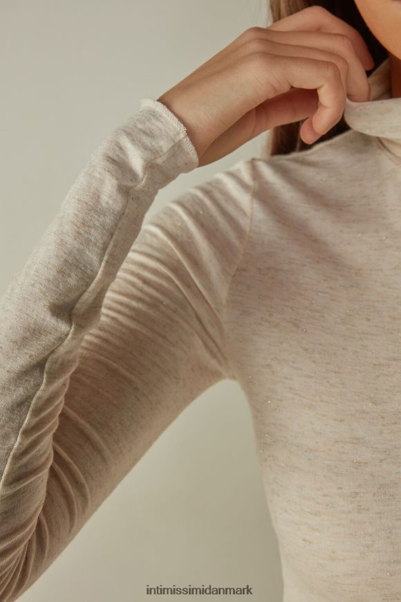 Intimissimi let modal med halt kashmir top med høj hals Kvinder 843i-råhvid halt beklædning 8DZ4XJ1381