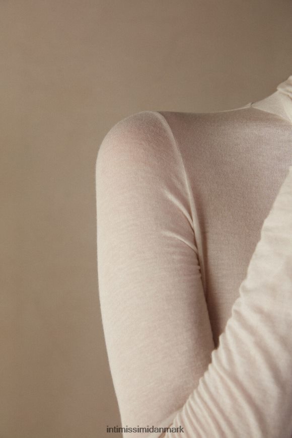 Intimissimi modal kashmir ultralet top med høj hals Kvinder 231i-naturlig vanilje beklædning 8DZ4XJ1261