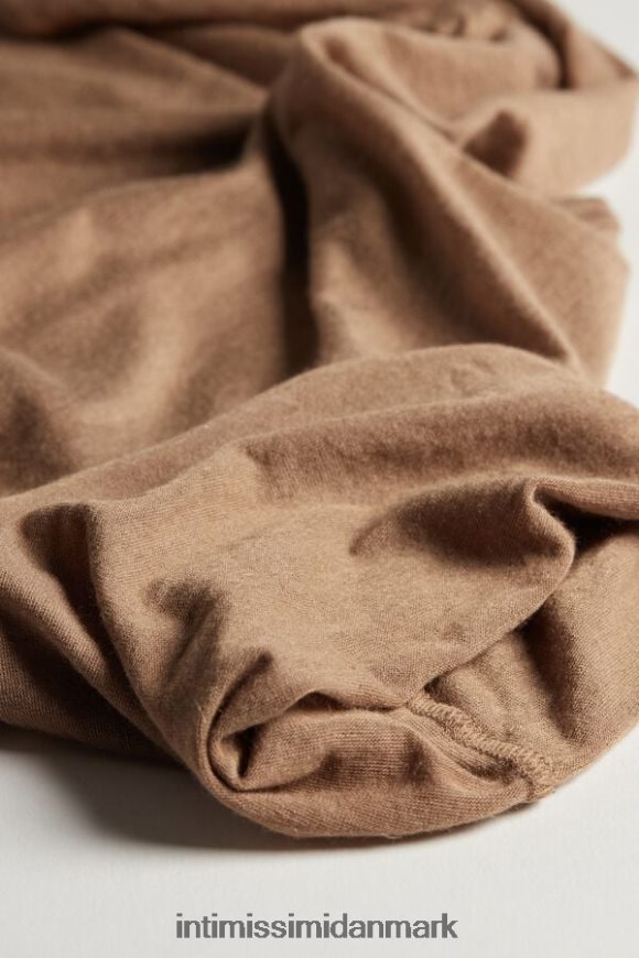 Intimissimi modal kashmir ultralet top med høj hals Kvinder 233i-toffee brun beklædning 8DZ4XJ1432