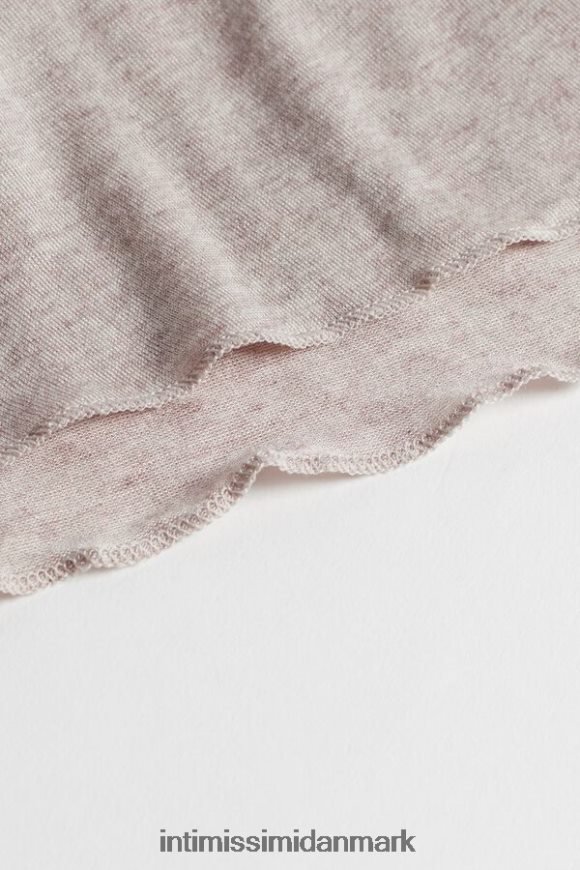 Intimissimi modal kashmir ultralet top med høj hals Kvinder 7525-skal beige melange beklædning 8DZ4XJ1443