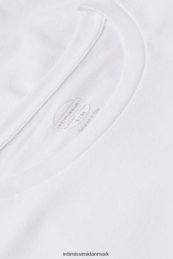 Intimissimi oversize langærmet supima bomuldstop Kvinder 001-hvid beklædning 8DZ4XJ1323