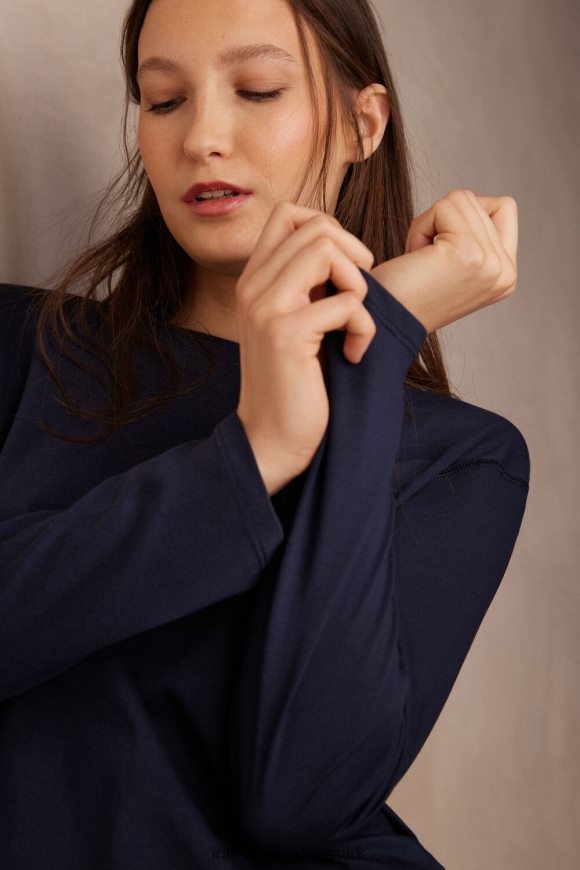 Intimissimi oversize langærmet supima bomuldstop Kvinder 1467-intens blå beklædning 8DZ4XJ1321