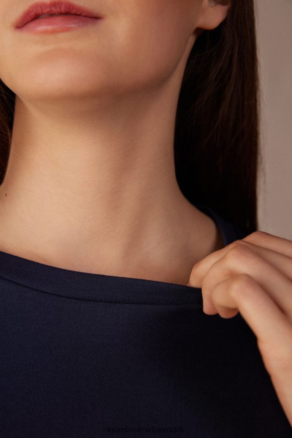 Intimissimi oversize langærmet supima bomuldstop Kvinder 1467-intens blå beklædning 8DZ4XJ1321