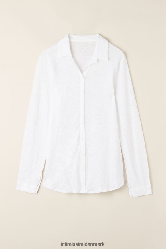 Intimissimi langærmet hørskjorte Kvinder 001-hvid beklædning 8DZ4XJ1312