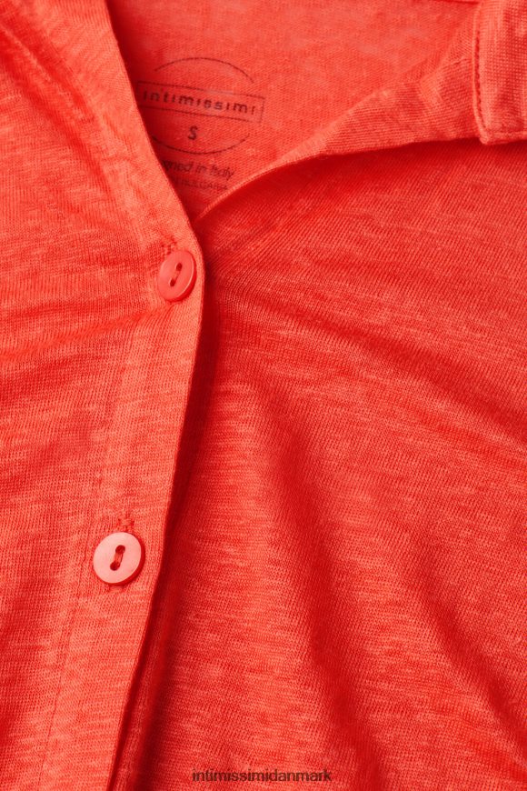 Intimissimi langærmet hørskjorte Kvinder 219j-flamme skarlagen beklædning 8DZ4XJ1304