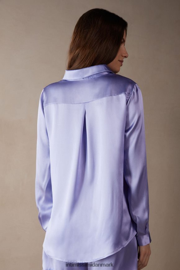 Intimissimi langærmet silke top Kvinder 212j-sød lavendel beklædning 8DZ4XJ1325