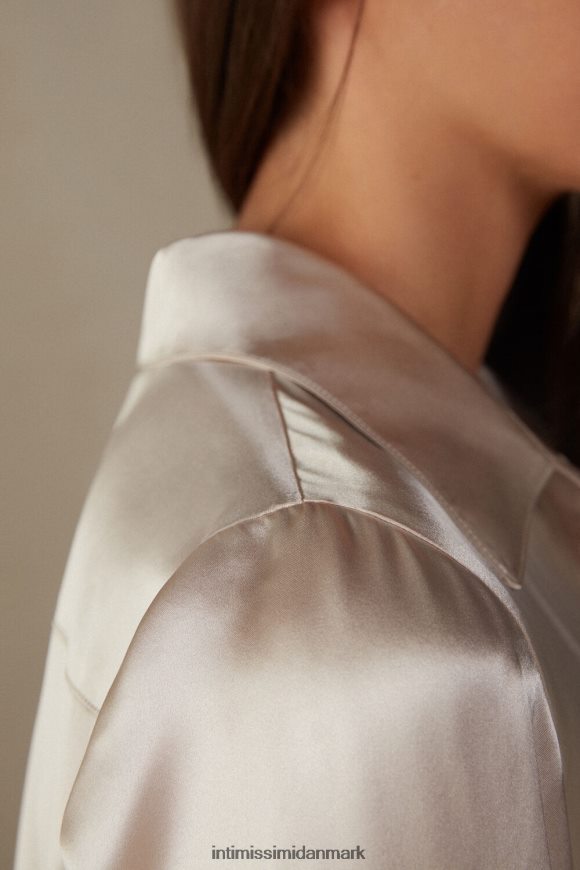 Intimissimi langærmet silke top Kvinder 2280-lyserød silke beklædning 8DZ4XJ1373