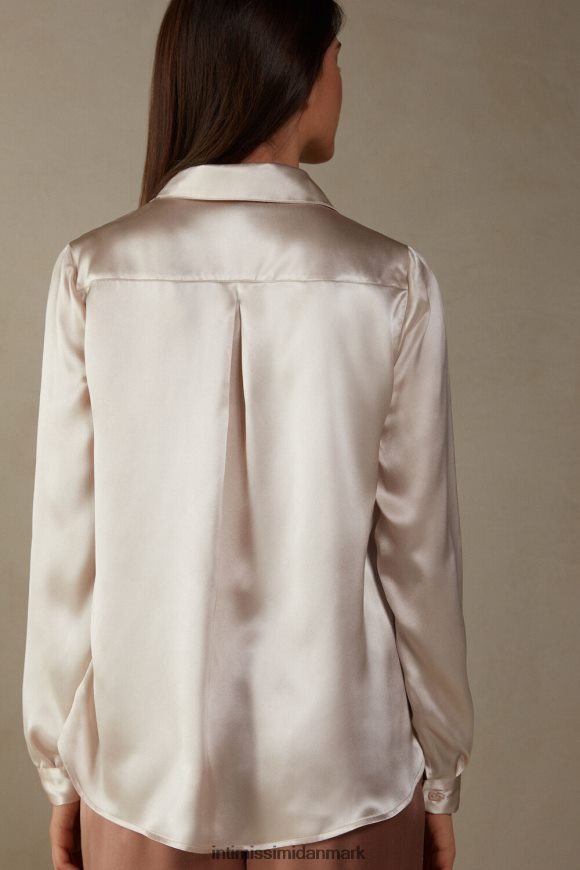 Intimissimi langærmet silke top Kvinder 2280-lyserød silke beklædning 8DZ4XJ1373