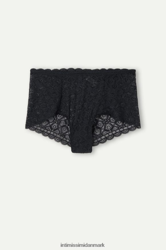 Intimissimi franske knickers med høje blonder Kvinder 019-sort undertøj 8DZ4XJ1067
