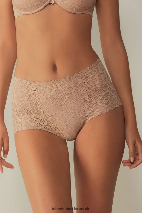 Intimissimi franske knickers med høje blonder Kvinder 044-blød beige undertøj 8DZ4XJ1058
