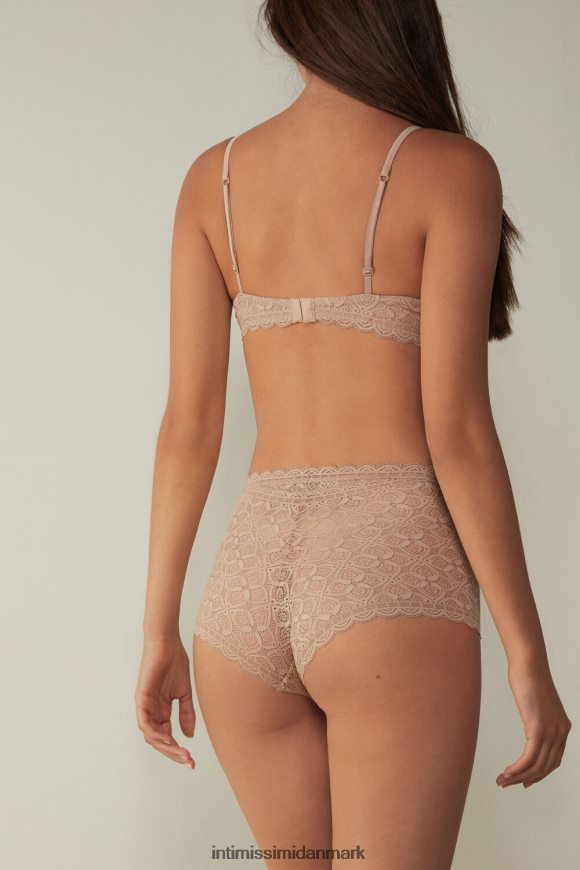 Intimissimi franske knickers med høje blonder Kvinder 044-blød beige undertøj 8DZ4XJ1058