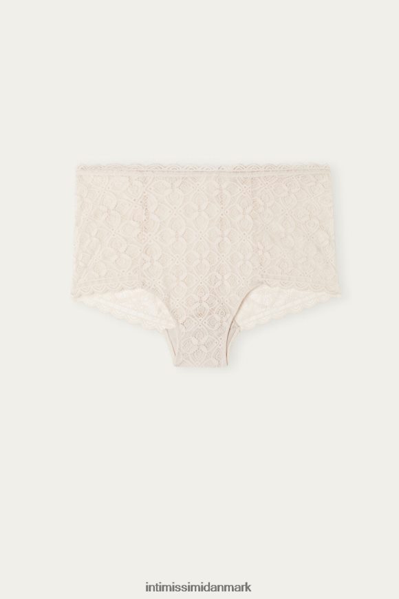 Intimissimi franske knickers med høje blonder Kvinder 2280-lyserød silke undertøj 8DZ4XJ1069