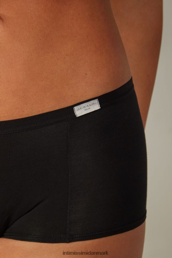 Intimissimi korte trusser af naturlig bomuld Kvinder 019-sort undertøj 8DZ4XJ1196
