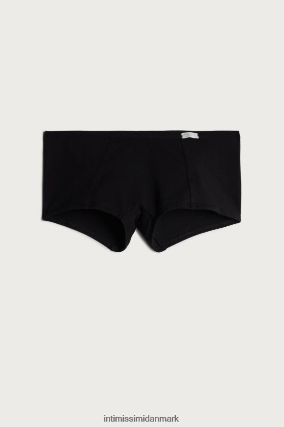 Intimissimi korte trusser af naturlig bomuld Kvinder 019-sort undertøj 8DZ4XJ1196
