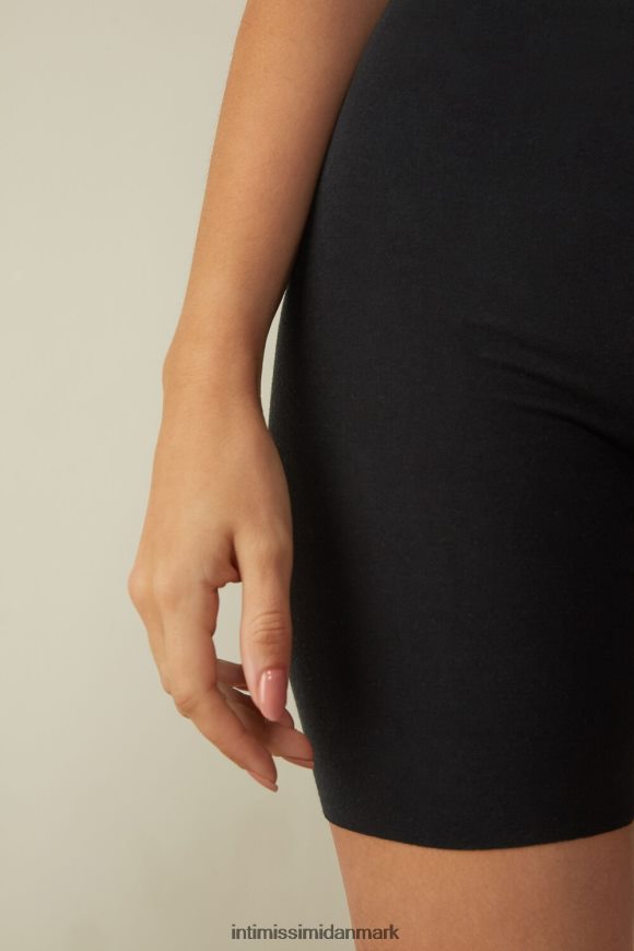 Intimissimi sømløse supima bomuldshorts Kvinder 019-sort undertøj 8DZ4XJ1178