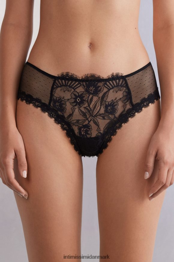 Intimissimi sensuelle blomster franske trusser Kvinder 019-sort undertøj 8DZ4XJ846