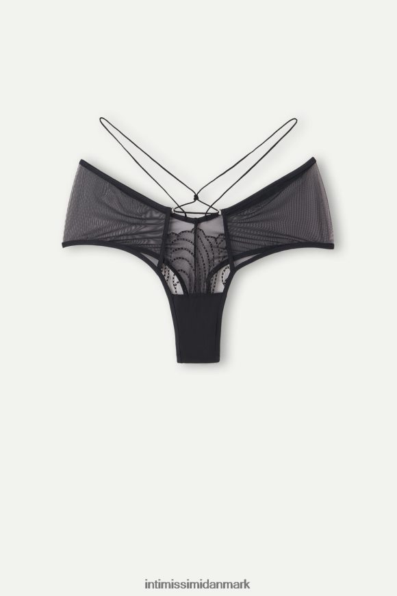 Intimissimi stjæl showet 80\'er-stil franske trusser Kvinder 019-sort undertøj 8DZ4XJ1001
