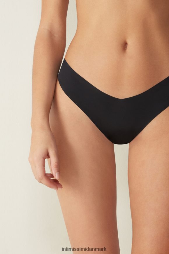 Intimissimi 80'er stil ultralette brasilianske trusser i mikrofiber Kvinder 019-sort undertøj 8DZ4XJ1116