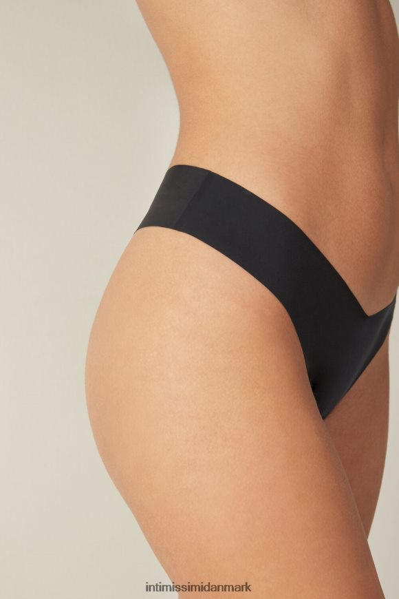Intimissimi 80\'er stil ultralette brasilianske trusser i mikrofiber Kvinder 019-sort undertøj 8DZ4XJ1116