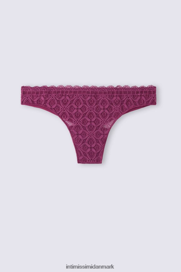 Intimissimi blonder og brasilianske trusser af mikrofiber Kvinder 345j-lilla vin undertøj 8DZ4XJ902