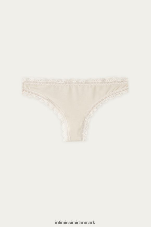 Intimissimi brasilianske trusser af bomuld og blonder Kvinder 2280-lyserød silke undertøj 8DZ4XJ1047