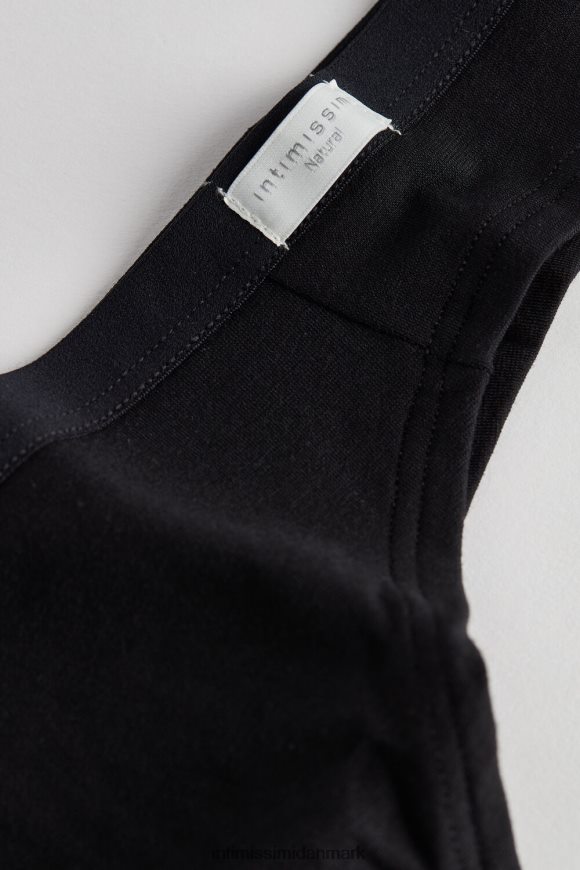 Intimissimi brasilianske trusser af naturlig bomuld Kvinder 019-sort undertøj 8DZ4XJ1195