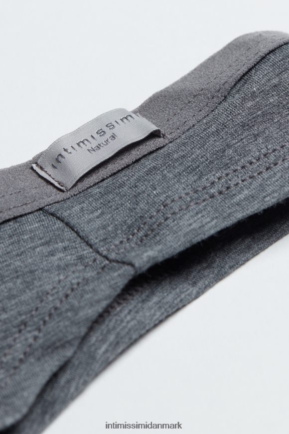 Intimissimi brasilianske trusser af naturlig bomuld Kvinder 616i-cloud grå blanding undertøj 8DZ4XJ1124