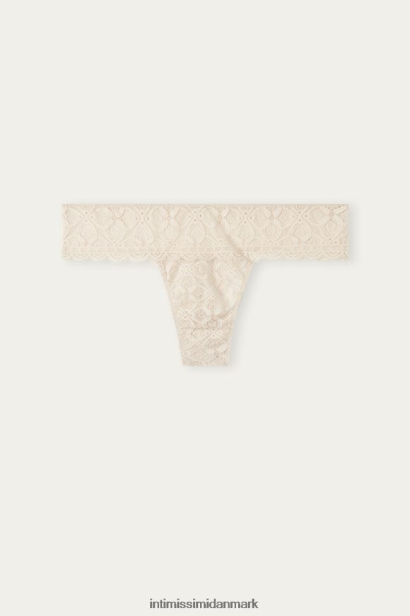 Intimissimi brasilianske trusser med blonder Kvinder 2280-lyserød silke undertøj 8DZ4XJ1066