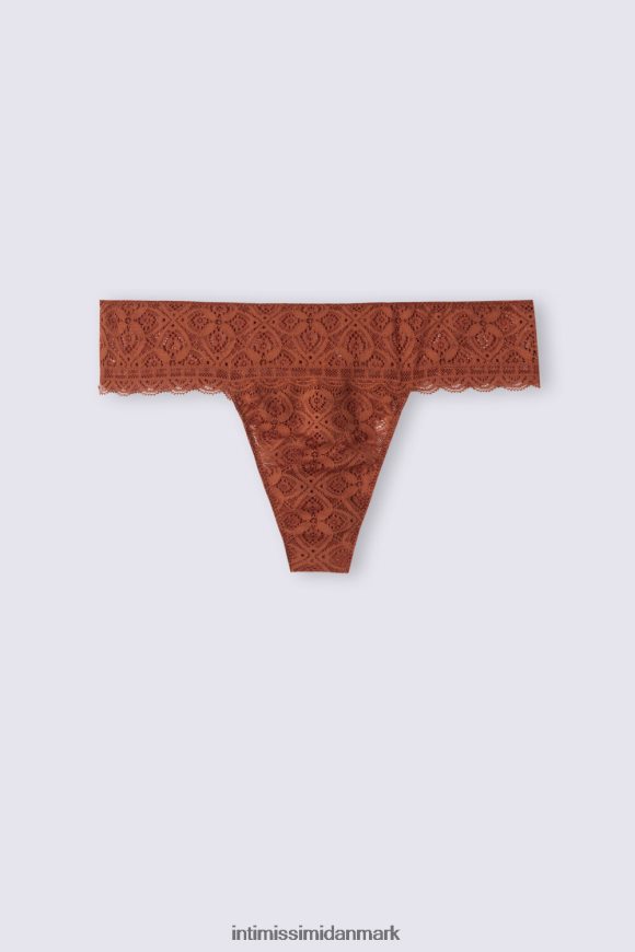 Intimissimi brasilianske trusser med blonder Kvinder 332j-lys kanel undertøj 8DZ4XJ874