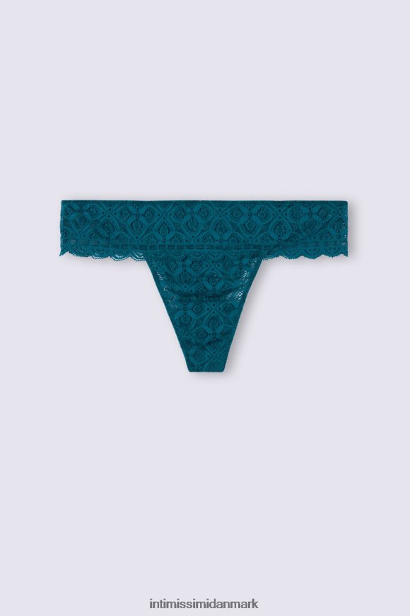 Intimissimi brasilianske trusser med blonder Kvinder 346j-blågrøn undertøj 8DZ4XJ861