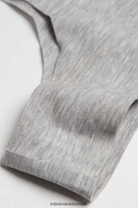 Intimissimi laserskåret brasiliansk undertøj i bomuld Kvinder 031-lysegrå melange undertøj 8DZ4XJ1183