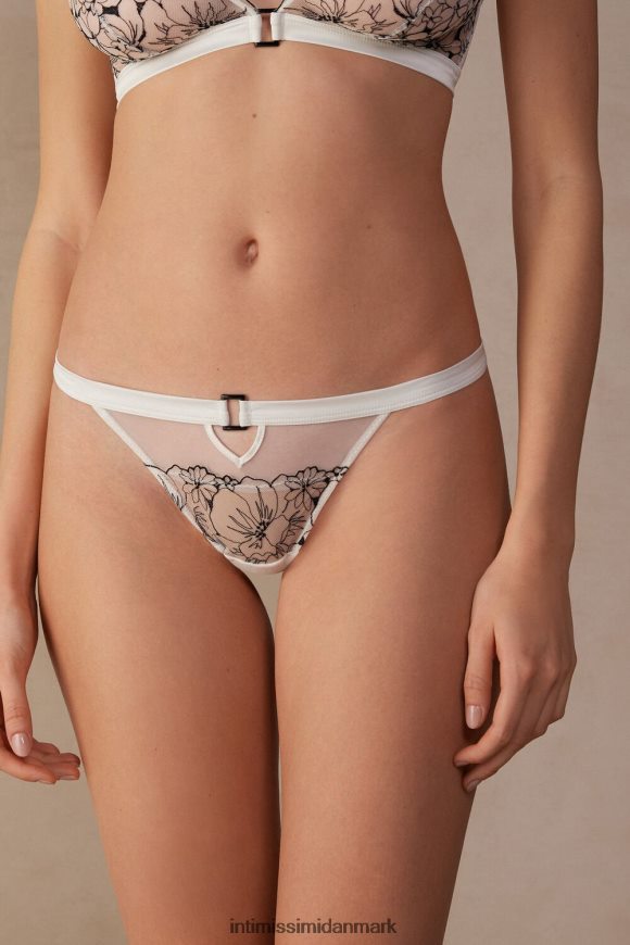 Intimissimi pure joy brasilianske trusser Kvinder 4718-pulver hvid/sort undertøj 8DZ4XJ958