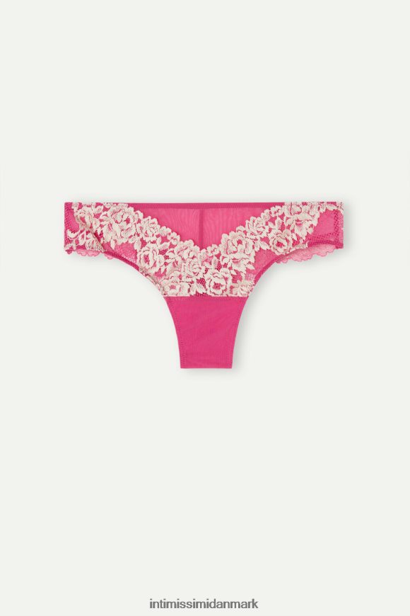 Intimissimi smukke blomster brasilianske trusser Kvinder 213j-valentin pink/elfenben undertøj 8DZ4XJ970