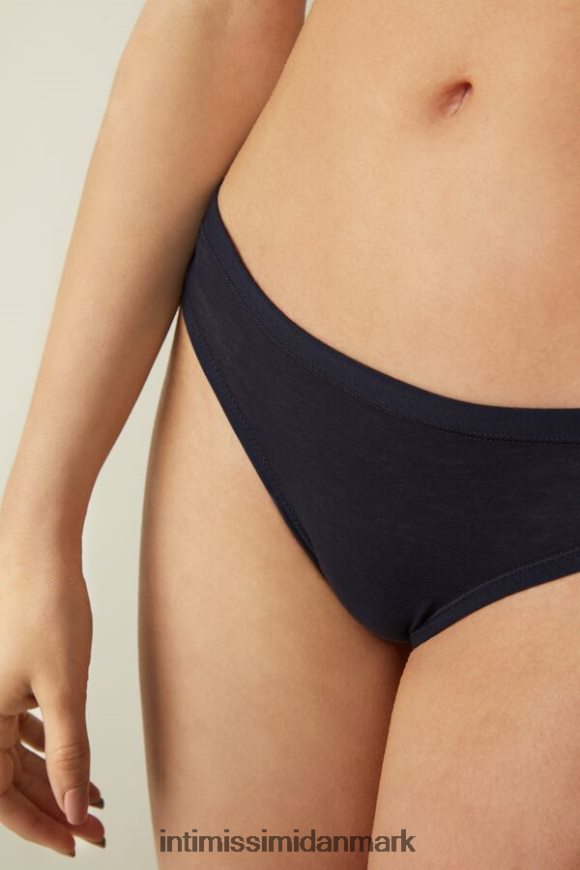 Intimissimi ultralette brasilianske supima-trusser i bomuld Kvinder 1467-intens blå undertøj 8DZ4XJ1105